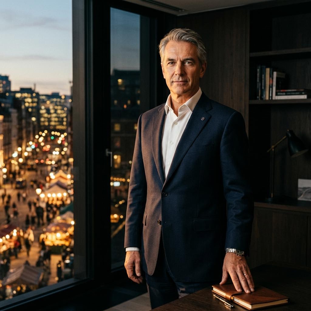 Chief risk officer reviewing automated execution models